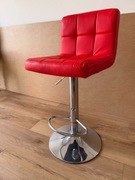 Krzesło barowe, hoker czerwony