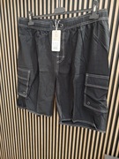 Męskie spodenki cargo plażowe SHEKINI czarne XL lekkie i szybkoschnące