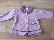 Nr9) rozowa bluzka sweterek dla dziewczynki r 62 