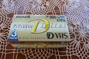 MAXELL D-VHS DF-300 Video Cassette (set 3szt) Folia! Japan