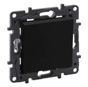 Przycisk chwilowy pojedynczy Niloe Step - czarny