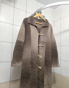 płaszcz sweter XL coat cardigan narzutka dzianina knit knitwear długi maxi 