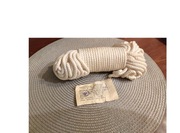 sznurek sznur bawełniany lina przędza do makramy  vintage retro