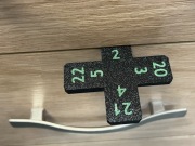 Krzyżak, dystans szczelinomierz przymiar stolarski do frontów i blend.