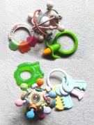 Zestaw 6 gryzaków i grzechotek – GiliGums / BabyOno / Akuku / Canpol Babies