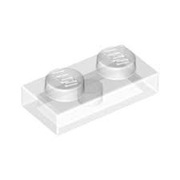 LEGO PŁYTKA 1X2 BIAŁA - 2 SZTUKI