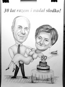 Karykatura - format A3 - 2 osoby