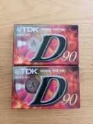 Czyste kasety TDK D90 nowe w folii 2 sztuki