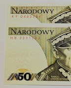 Banknot 50 złotych 1988 RADAR + 50 zł1988+gratis banderole 10-200 zł. (18)