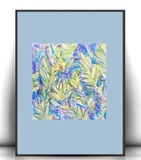 liście rysunek a4, przyroda obrazek 21x30, obrazek z liśćmi