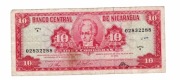 NIKARAGUA 10 CORDOBAS 1968 P117A 10310