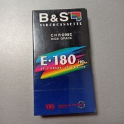B&S E-180 kaseta VHS