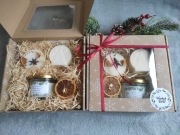 Prezent na Święta świece sojowe ręcznie robione. Zestawy są dostępne! 