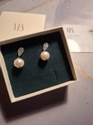 Kolczyki srebrne z perłami i cyrkoniami YES