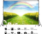 Nowe tło fotograficzne kolorowe łąka 220 cm x 150 cm