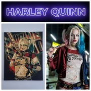 OBRAZ NA PŁÓTNIE RĘCZNIE MALOWANY HARLEY QUINN  40X50 CM