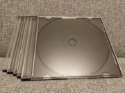 Pudełka etui na CD DVD slim po 5 szt stan bardzo dobry 