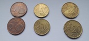 Monety EuroCenty 6 sztuk cena za komplet