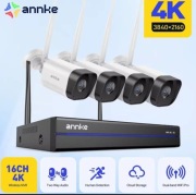 Nowy Zestaw Monitoringu Bezprzewodowego ANNKE (4 Kamery 5MP) + GRATIS Dysk 