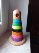 Piramidka, układanka drewniana IKEA zabawka edukacyjna