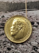 5 rubli 1910r moneta stara carska Rosja wykopki po