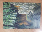 Obraz olejny "Wąwóz"