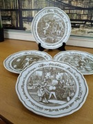 Zestaw 4 talerzy dekoracyjnych Hutschenreuther – kolekcjonerskie