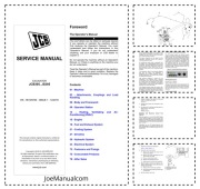 JCB 305 JS305 Excavator Service Manual Instrukcja serwisowa 9813/6700