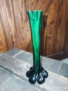 Wazon flet zielony Vintage