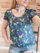 Marks & Spencer bluzka koszulka top warstwowy drapowany r. 42