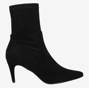  Wojas Czarne botki na szpilce z wysoką cholewką