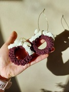 Zawieszki ozdoby choinkowe makrama na choinkę handmade