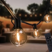 30m Girlanda Ogrodowa LED - IP44 - Zawiera 50 Żarówek LED - G40 - 