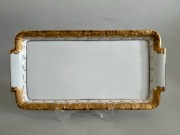 Miśnia patera bogato złocona 28 cm Meissen