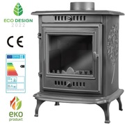 Piec piecyk kominek żeliwny wolnostojący koza KAWMET P10 ECO 6,8 kW k7