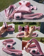 Komplet spacerowy - 5 elementów o rozmiarze „M” w kolorze różowym.