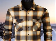 Gruba Polarowa Koszula Męska