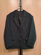 Elegancki męski garnitur z kamizelką czarny wygodny rozm 54 - 170/176