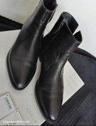 Geox botki damskie klocek rozmiar 38 skóra naturalna 