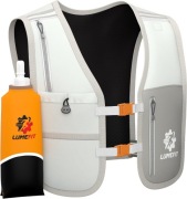 LUMEFIT Kamizelka do Biegania - Kamizelka Odblaskowa z Składaną Butelką