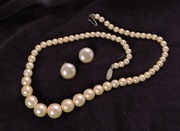 kolia z perełek vintage