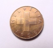 Szwajcaria 1 rappen 1958