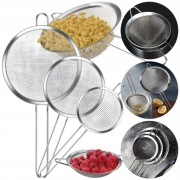 Nowy zestaw 3 sitka kuchenne stalowe różne rozmiary