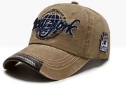 Czapka baseball modny model kolor Khaki haft New York