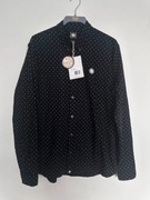 Pretty Green koszula męska Slim Fit czarna w białe kropki NOWA z metką