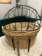 Koszyk z klatką na rower dla psa 