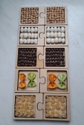 Puzzle sensoryczne Monressori 5 par.