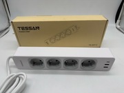 Listwa zasilająca tessan 4 gniazda + usb c 2x usb