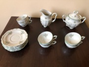Zabytkowy, niemiecki komplet kawowy z porcelany.