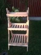 kwietnik drewniany, kaskada,stojak drewniany